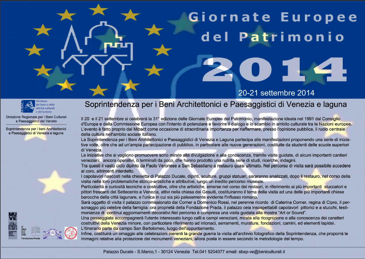 Depliant Giornate Europee del Patrimonio 2014 pg1