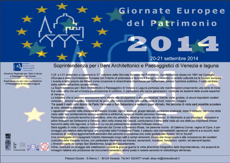 Depliant Giornate Europee del Patrimonio 2014 p1