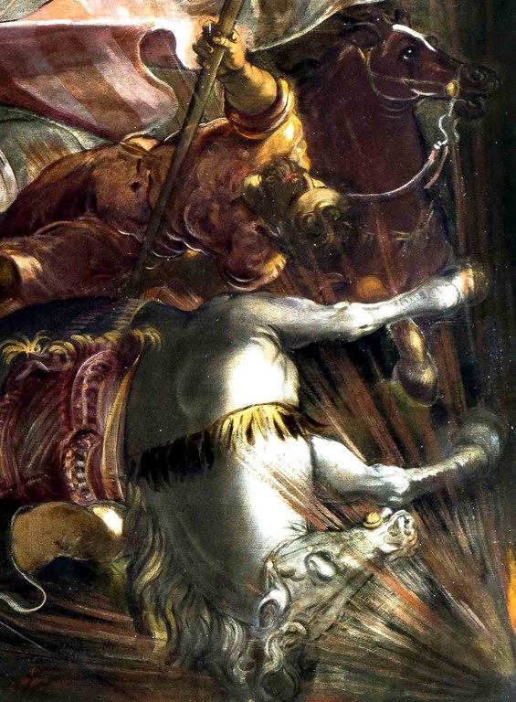 J. Tintoretto, La cattura di San Rocco - partcolare
