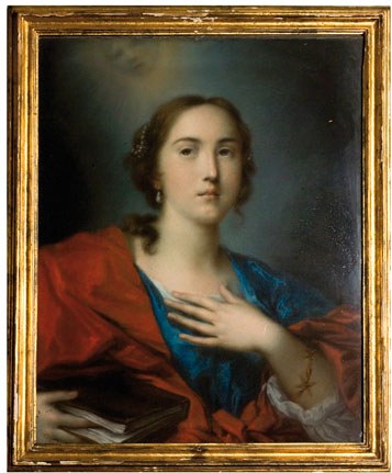 pastello raffigurante un allegoria