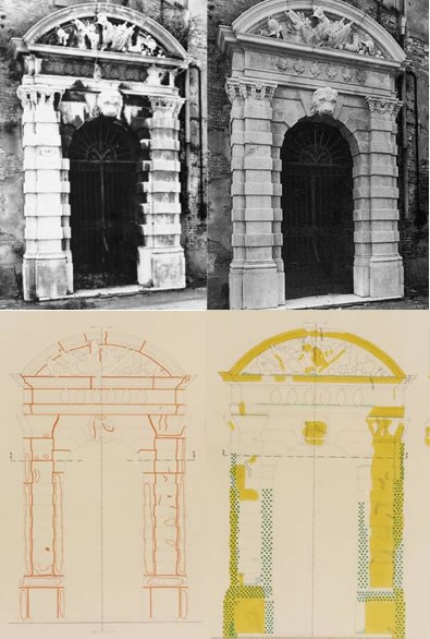 I portali delle Artiglierie e delle Sale d’Armi – restauri 1983-1984 (2)