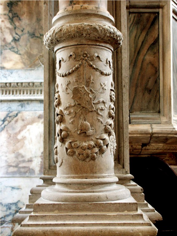 Colonne dopo il restauro