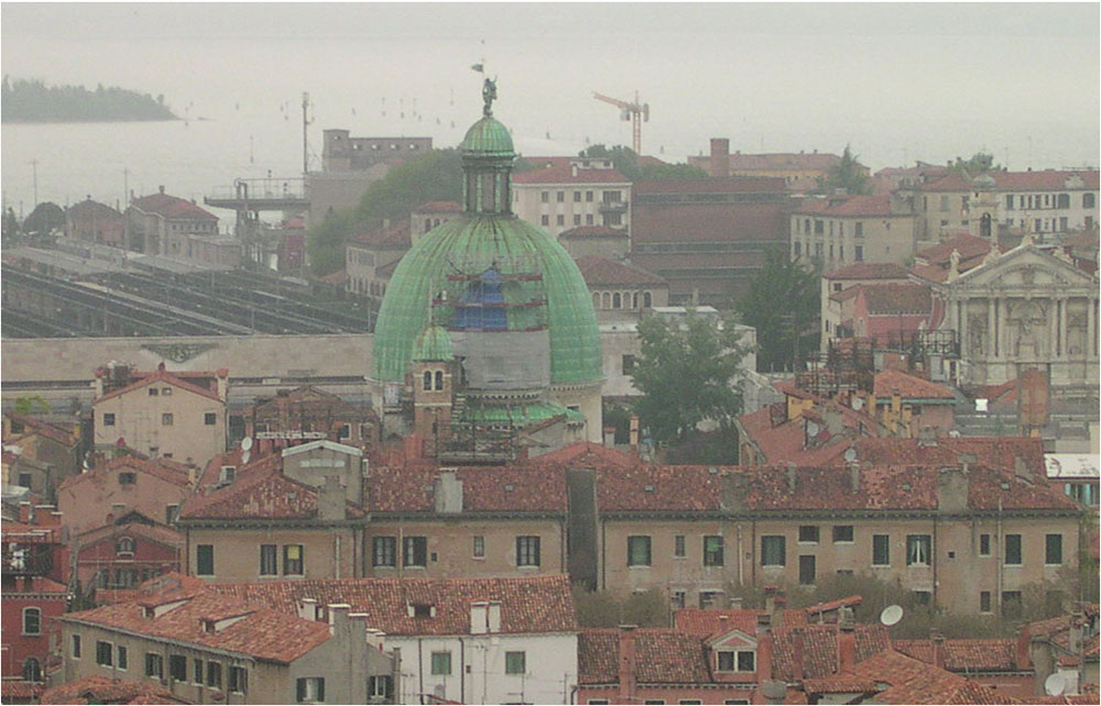 Veduta della cupola della chiesa