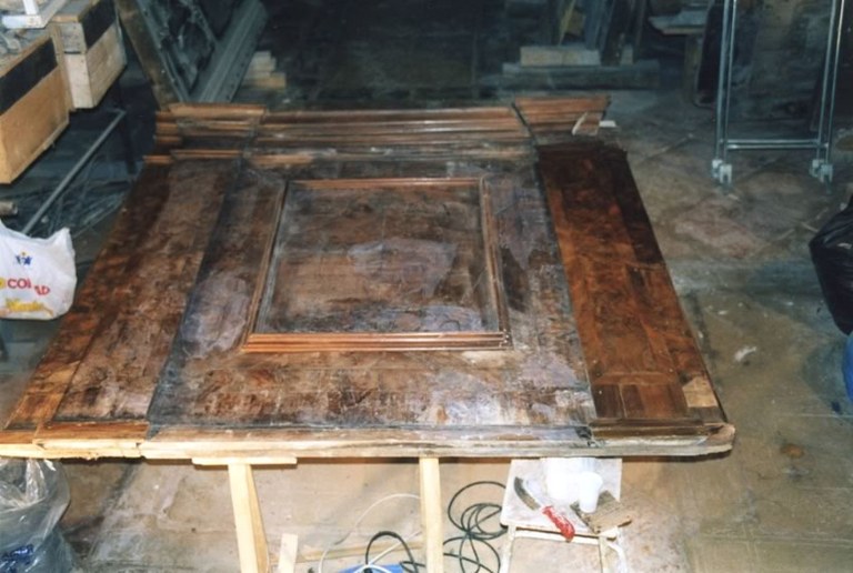 Il restauro dei dorsali lignei