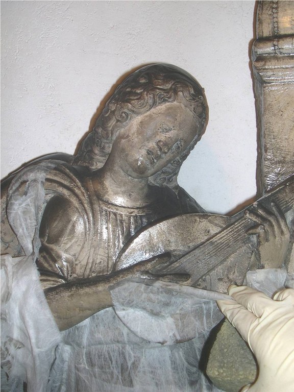 Incoronazione della Vergine - pulitura