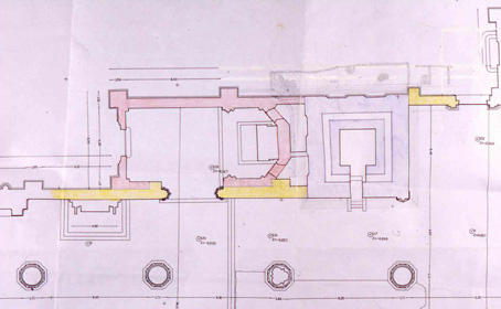 Planimetria della cappella e campanile