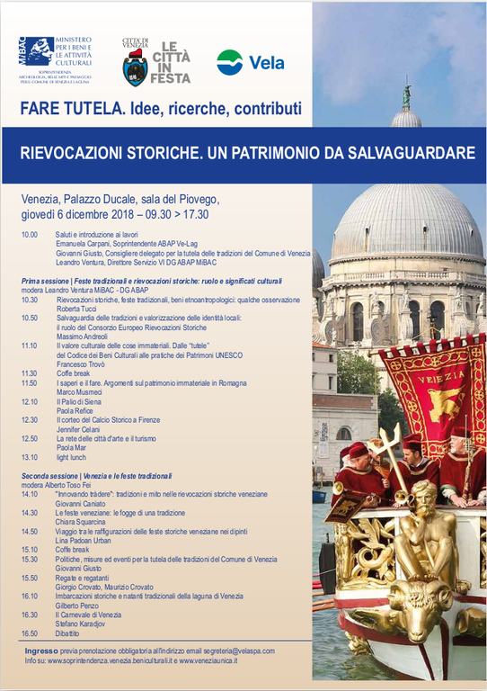 Fare tutela -  Locandina convegno 6-12-2018